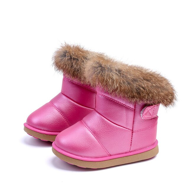 Winter Snow Kids Boots Christmas New Year