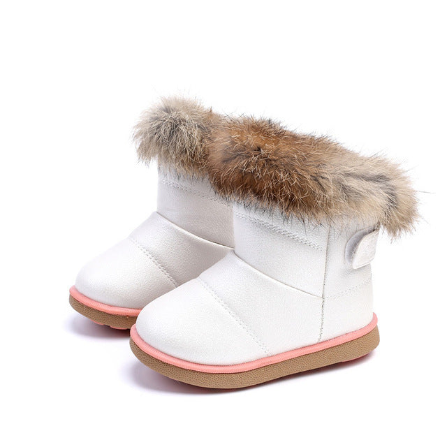 Winter Snow Kids Boots Christmas New Year