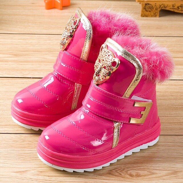 Winter Snow Kids Boots Christmas New Year