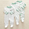 Baby Rompers 3pcs Flower Sleepsuit