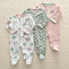 Baby Rompers 3pcs Flower Sleepsuit