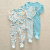 Baby Rompers 3pcs Flower Sleepsuit
