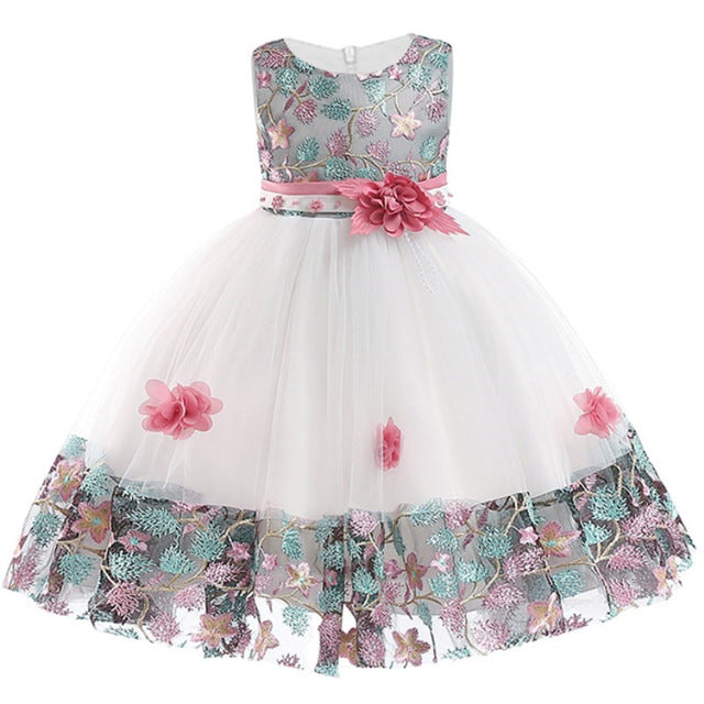 Kids Birthday Princess Party Dress