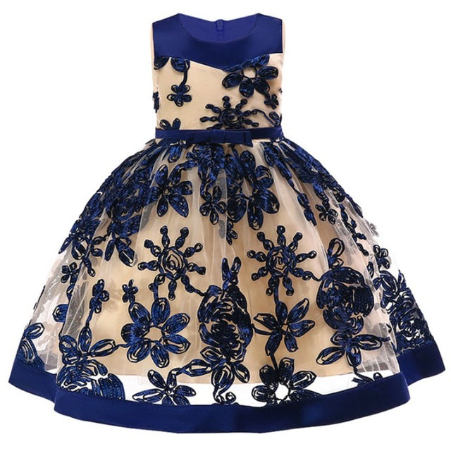 Kids Toddler Flower Girls Lace Dress