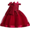Baby Girl 3D Flower Silk Princess Dress