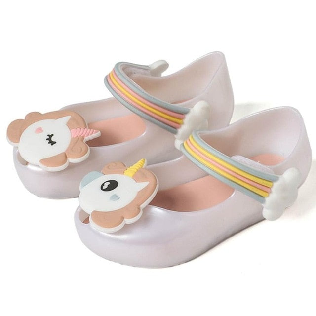 Girls Sandals Unicorn Jelly Shoes