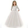 Kids Girls Lace Half Sleeve Gowns
