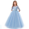 Kids Girls Lace Half Sleeve Gowns