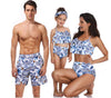 Family matching swimwear bikini beach