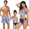 Family matching swimwear bikini beach
