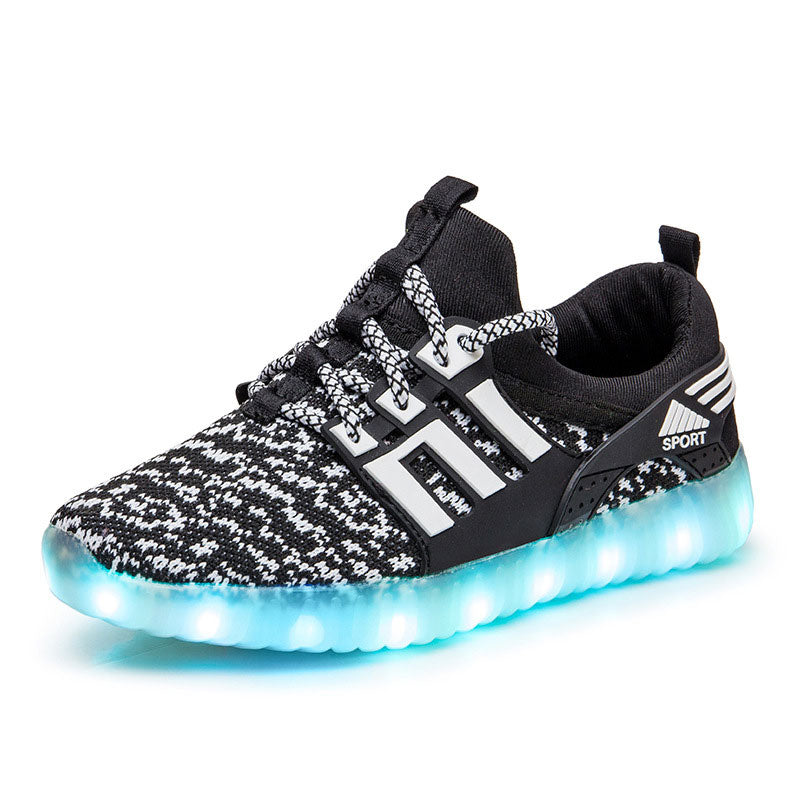 Children luminous sneakers for boys and girls