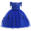 Baby Girl 3D Flower Silk Princess Dress