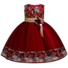 Girls Princess Flowers Ball Gown
