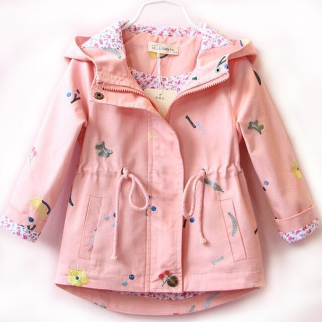 2019 New Spring Autumn Girls Windbreaker