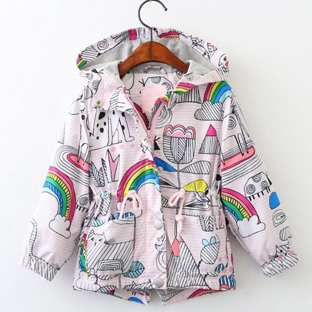 2019 New Spring Autumn Girls Windbreaker