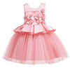 Girls Princess Flowers Ball Gown