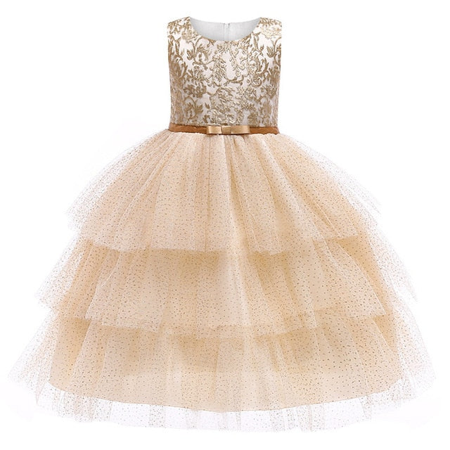 Kids Birthday Princess Party Dress