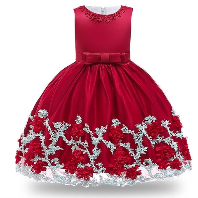 Kids Birthday Princess Party Dress
