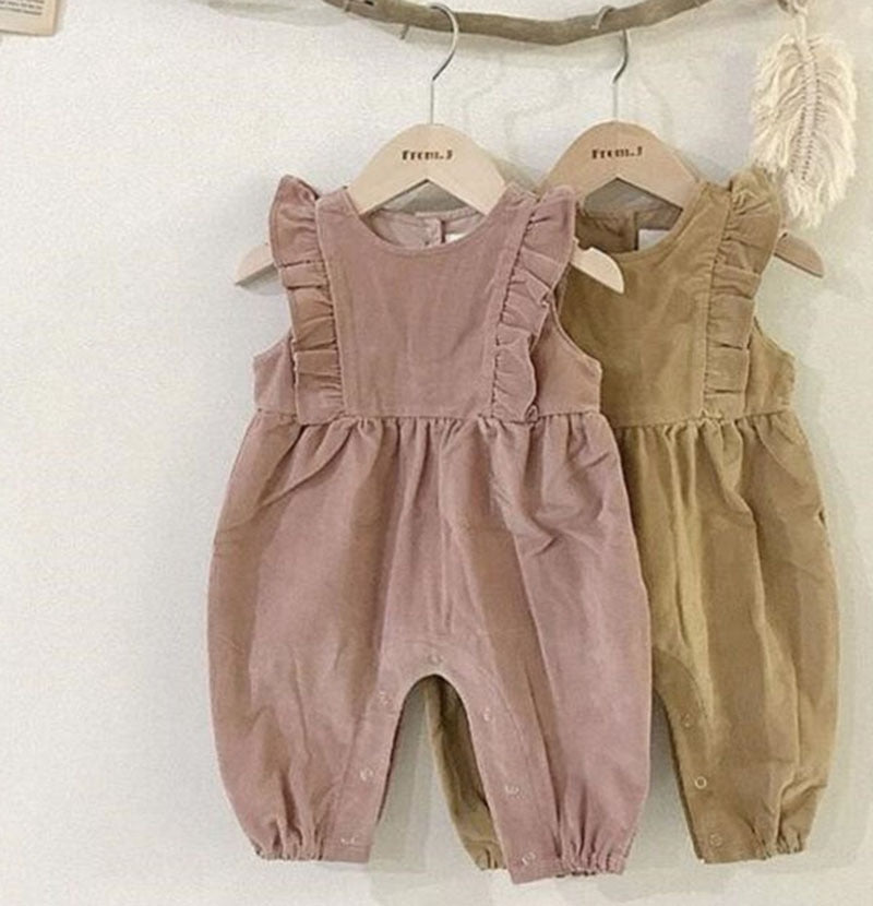Baby Boys Girls Rompers Corduroy