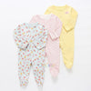 Baby Rompers 3pcs Flower Sleepsuit