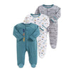 Baby Rompers 3pcs Flower Sleepsuit