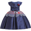 Baby Girl 3D Flower Silk Princess Dress