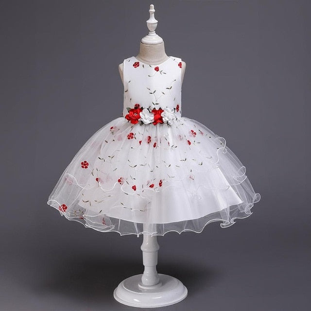 Summer Flower Lace Girls Wedding