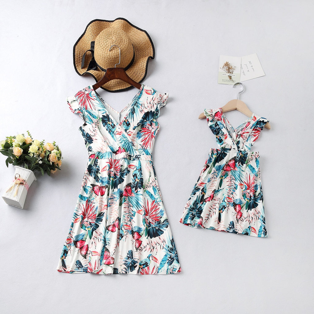 flower matching mother daughter dresses