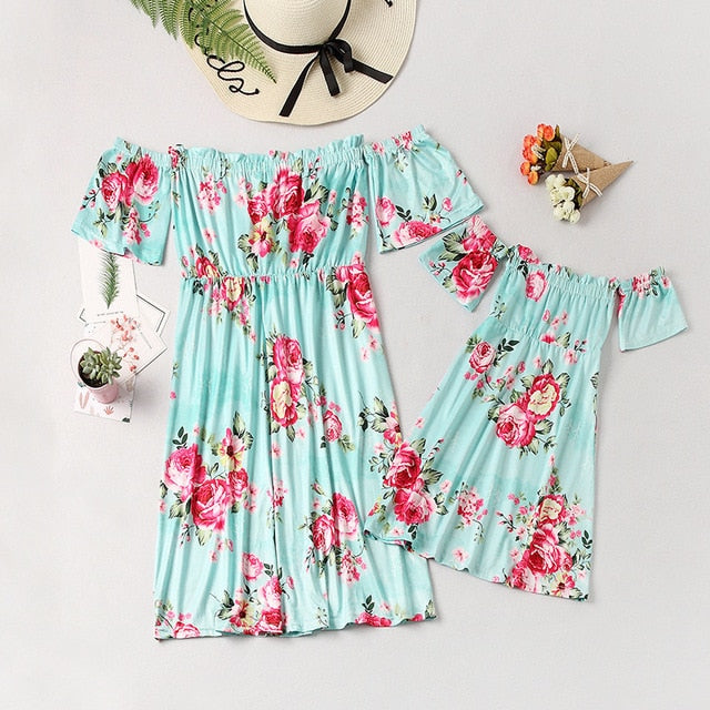 flower matching mother daughter dresses
