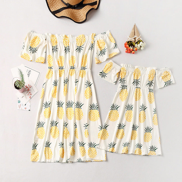 flower matching mother daughter dresses