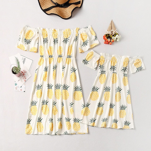 irregular mother daughter dresses