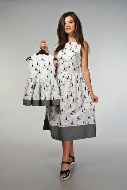 irregular mother daughter dresses
