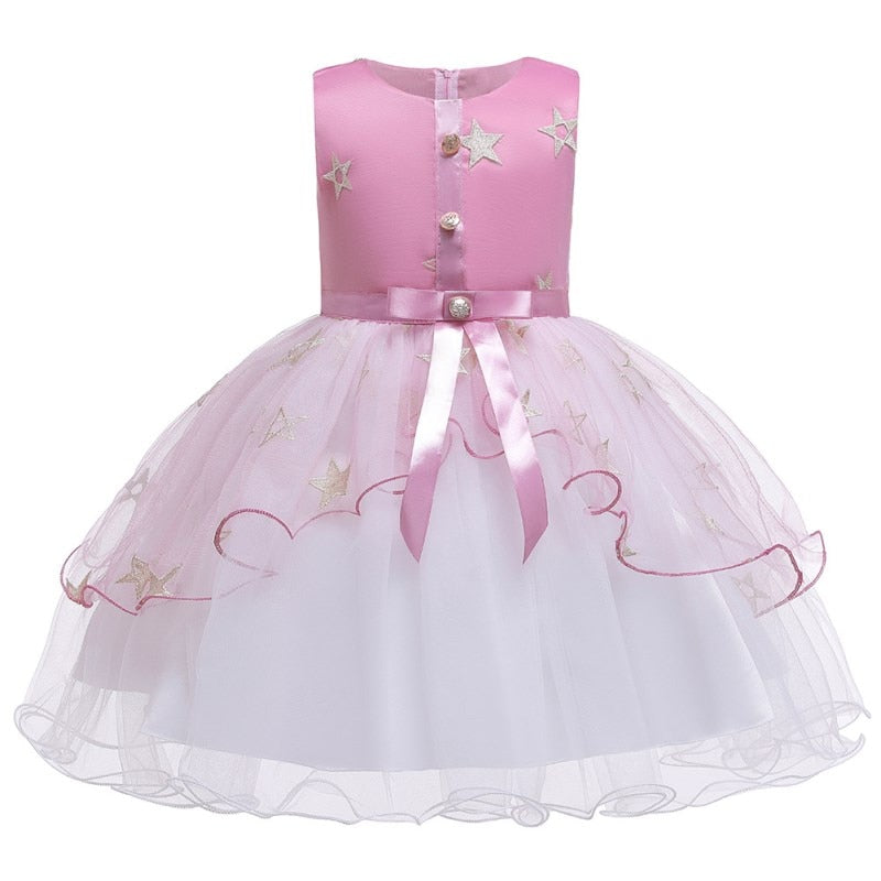 Flower Baby Girls Lace Elegant Party Dress