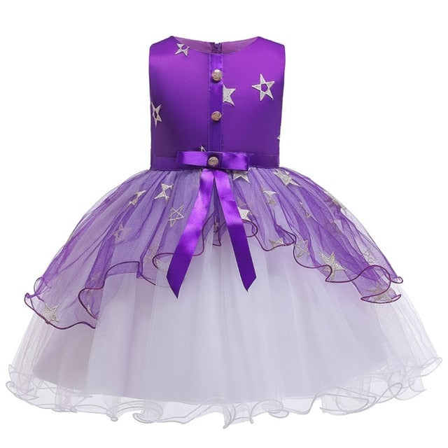 Flower Baby Girls Lace Elegant Party Dress