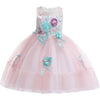 Girls Princess Flowers Ball Gown