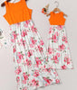 sleeveless mother daughter dresses