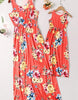 sleeveless mother daughter dresses