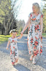 sleeveless mother daughter dresses