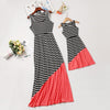 sleeveless mother daughter dresses