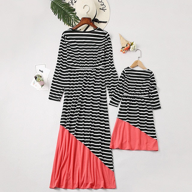 sleeveless mother daughter dresses