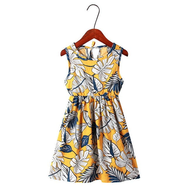 Mother Daughter Dresses Floral Printed