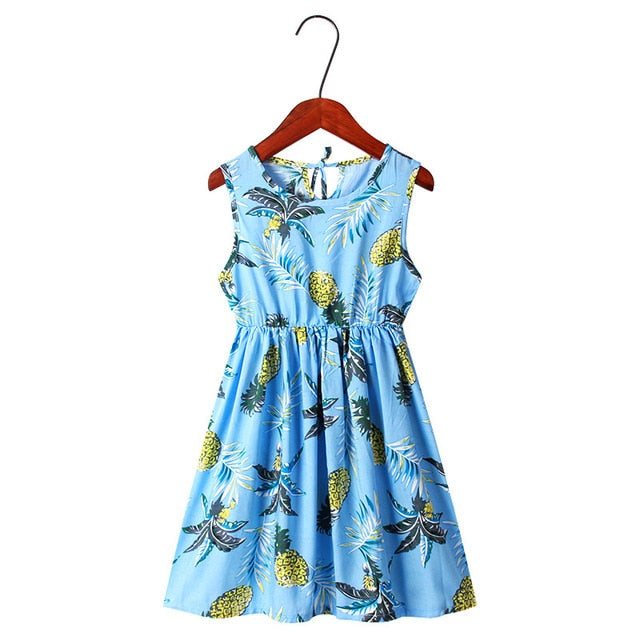 Mother Daughter Dresses Floral Printed