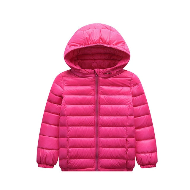 Baby Girls Boys Parka Light Kids Jacket