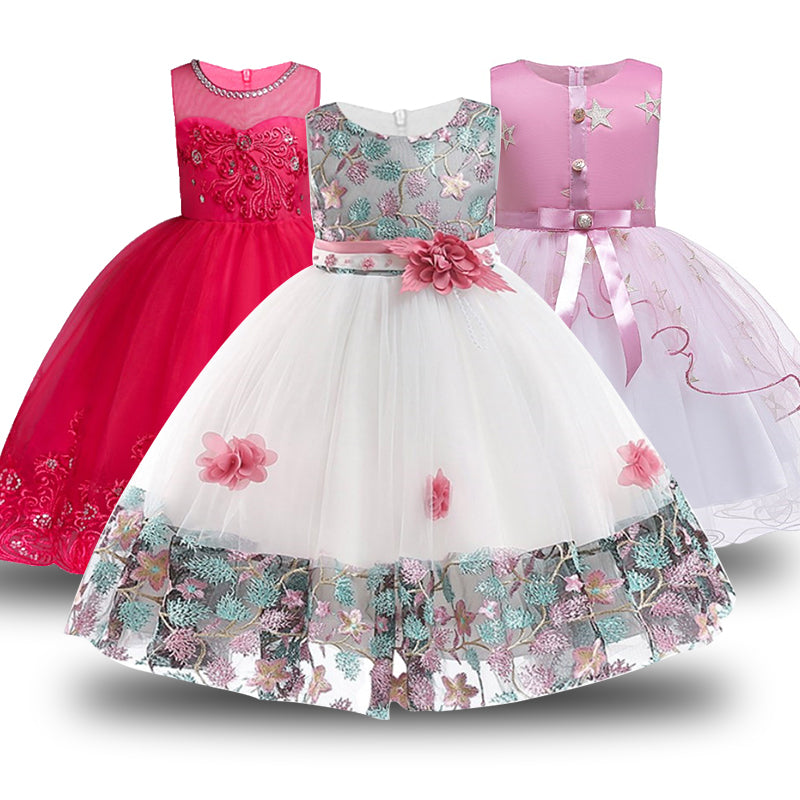 Baby Embroidered Formal Princess Dress