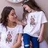 Female T-Shirt Family Matching Mom