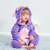 Cute Cartoon Flannel Baby Rompers