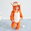 Cute Cartoon Flannel Baby Rompers