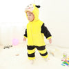 Cute Cartoon Flannel Baby Rompers
