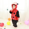 Cute Cartoon Flannel Baby Rompers